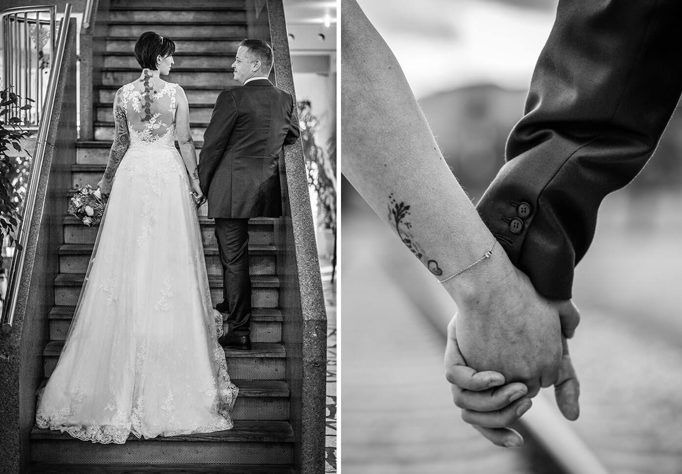 photos de mariage noir et blanc