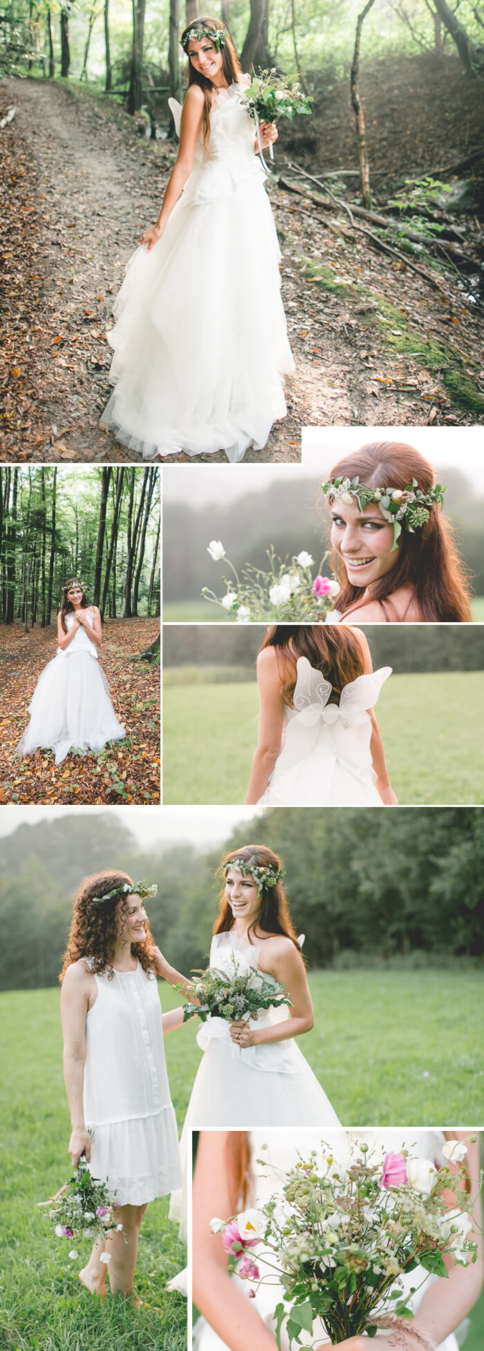 fée des bois au look de mariée