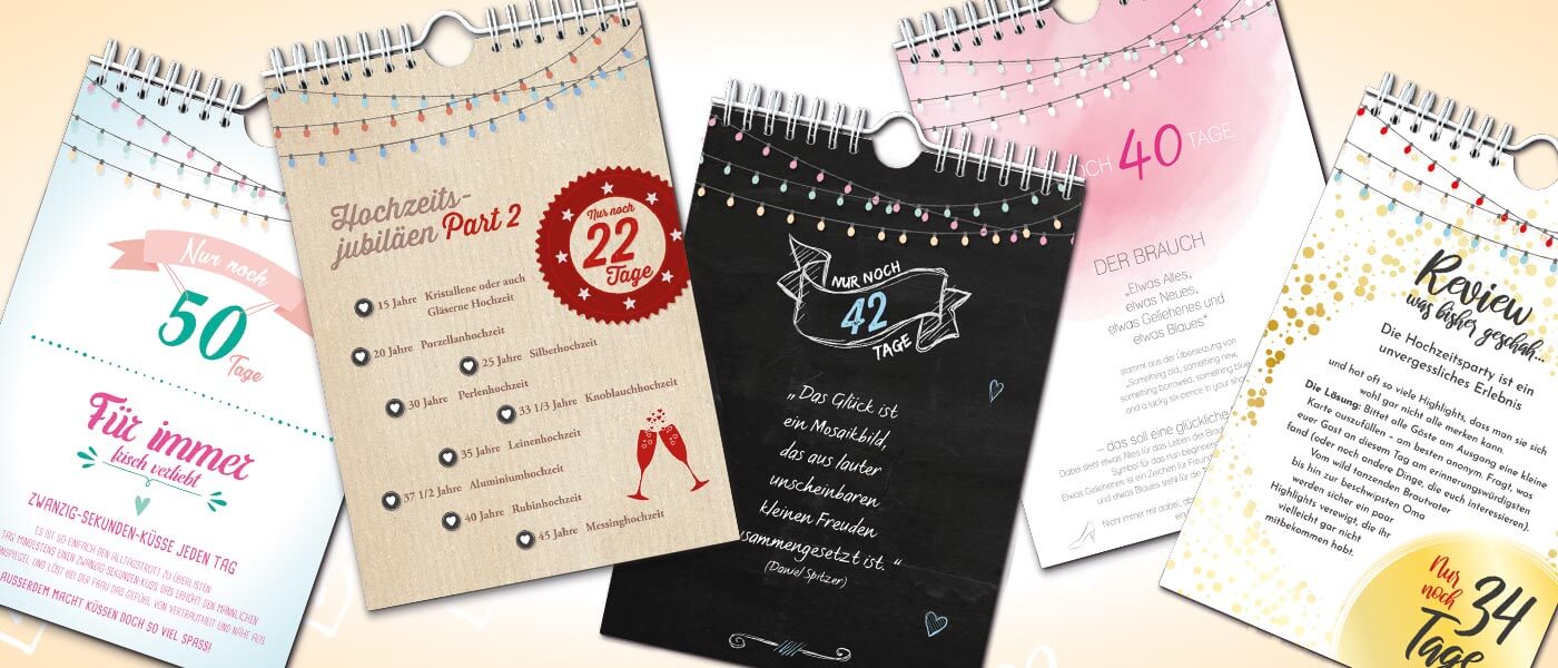 calendrier de mariage